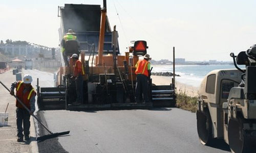 Tendido de carpeta asfáltica