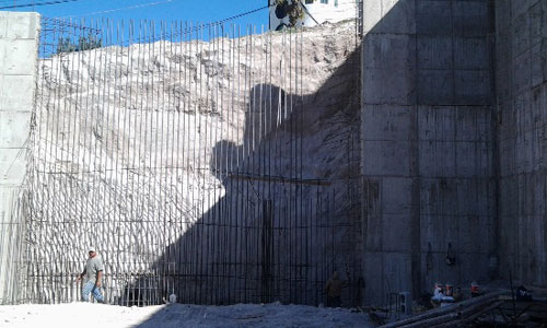 Excavación para muro